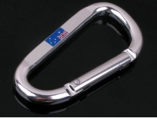 British Flag Pattern D-shaped Aluminum Alloy Carabiner